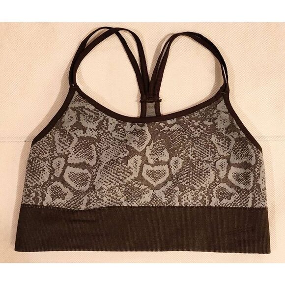 BOMBSHELL SPORTSWEAR SPORTS BRA STRETCH STRAP PULL OVER XS NWOT - Picture 1 of 4